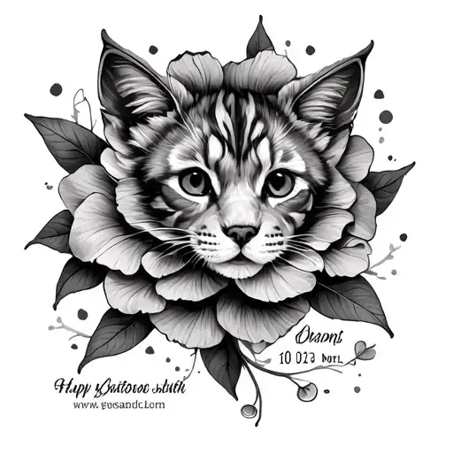 child name and date of birth tattoo design idea