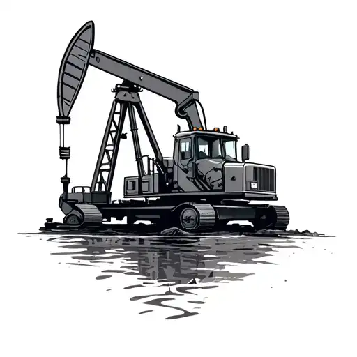 Oilfield tattoo design idea