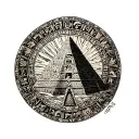 Aztec calendar with pyramid  tattoo design idea