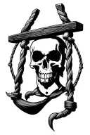 Western Gallows tattoo design idea