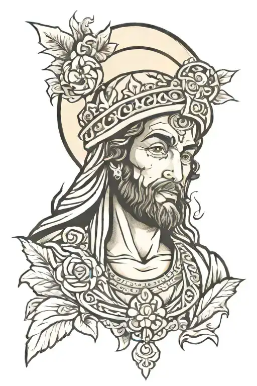 san judas tattoo design idea