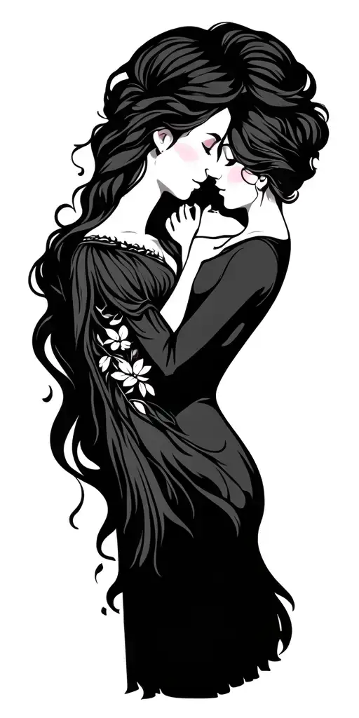 family unconditional love tattoo design idea