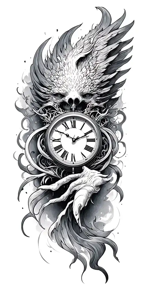 Even God Fears Time tattoo design idea