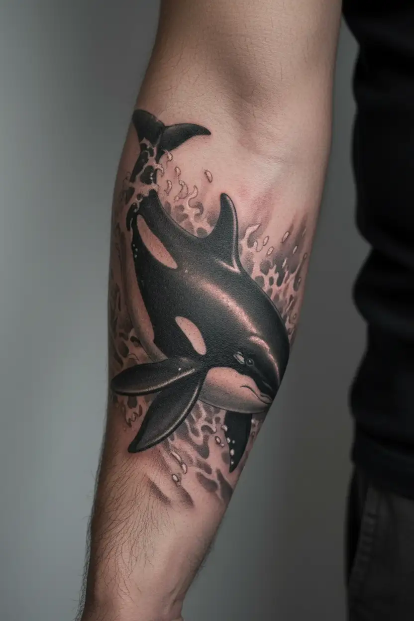 orca tattoo design idea