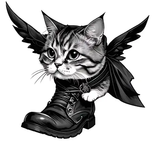 Puss In Boots Death tattoo design idea