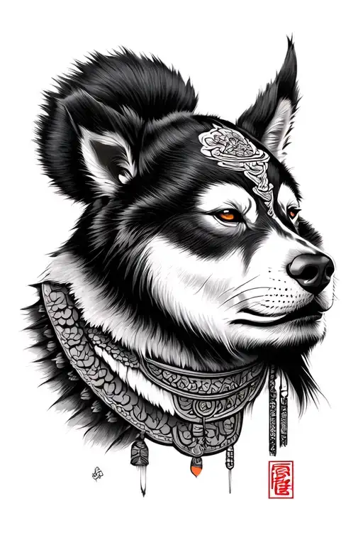 Mongolians tattoo design idea