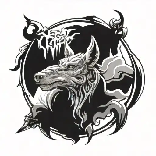 Lamb & Wolf tattoo inspired by "Kindred" from the video game, League of Legends tattoo design idea