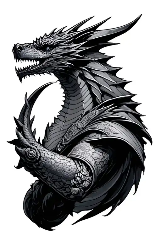 Draco Gun tattoo design idea