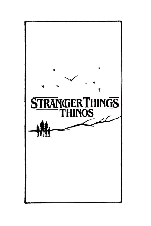 stranger things tattoo design idea