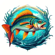Fishing tattoo design idea