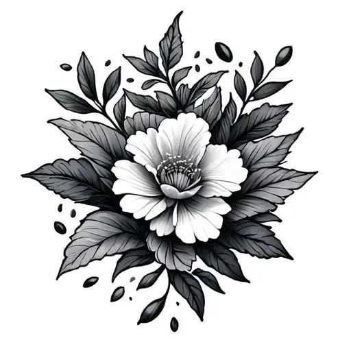 mustard seed tattoo design idea