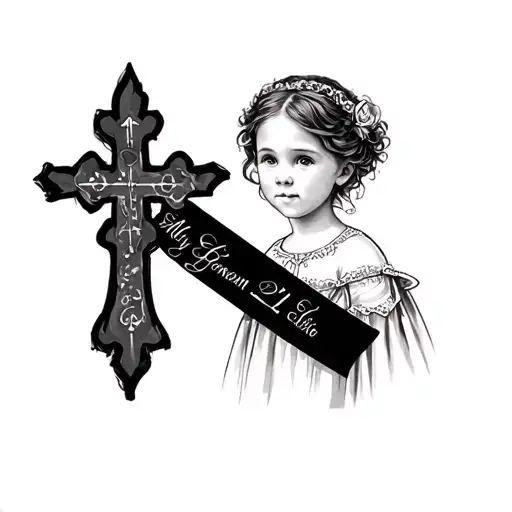 Ellie-Ann's first holy communion 21-05-25 tattoo design idea