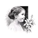 Ellie-Ann's first holy communion 21-05-25 tattoo design idea