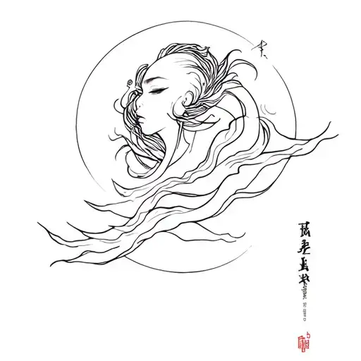Rizi Raijin Sky tattoo design idea