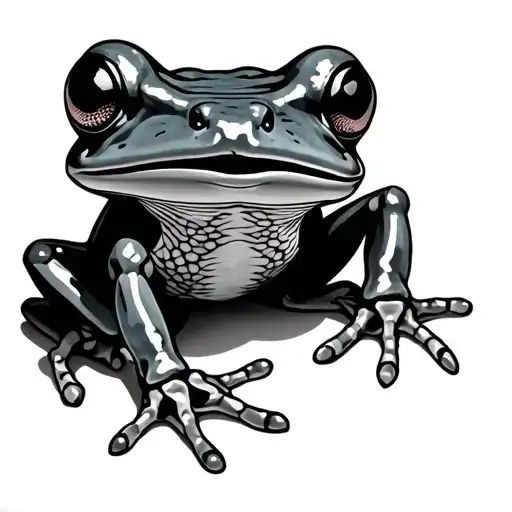 Bone Frog tattoo design idea