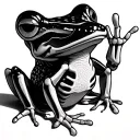 Bone Frog tattoo design idea