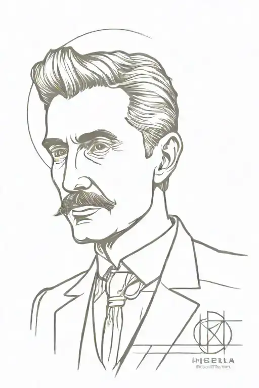 Nikola Tesla investment tattoo design idea