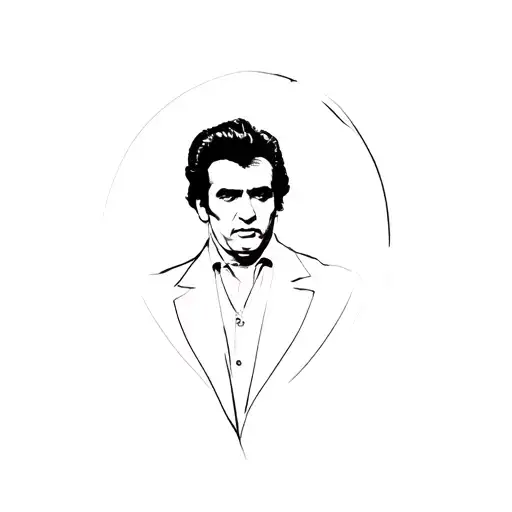 Johnny Cash tattoo design idea