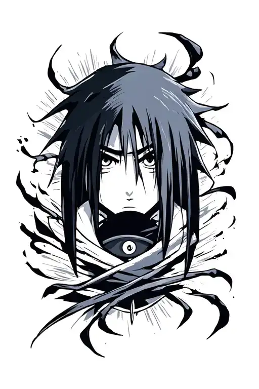 itachi uchiha eyes tattoo design idea