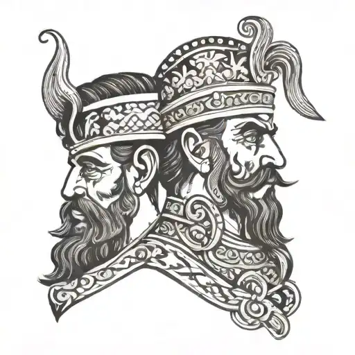 Sicilian Moro heads tattoo design idea