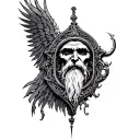 Father Time tattoo design idea