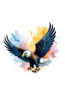 eagle wings army tattoo design idea