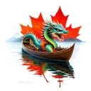 Dragon Boat canada tattoo design idea