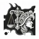 libra, carl james, 05 tattoo design idea