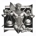 libra, carl james, 05 tattoo design idea