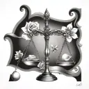 libra, carl james, 05 tattoo design idea