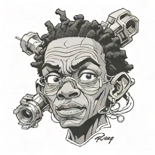 boondocks Riley tattoo design idea