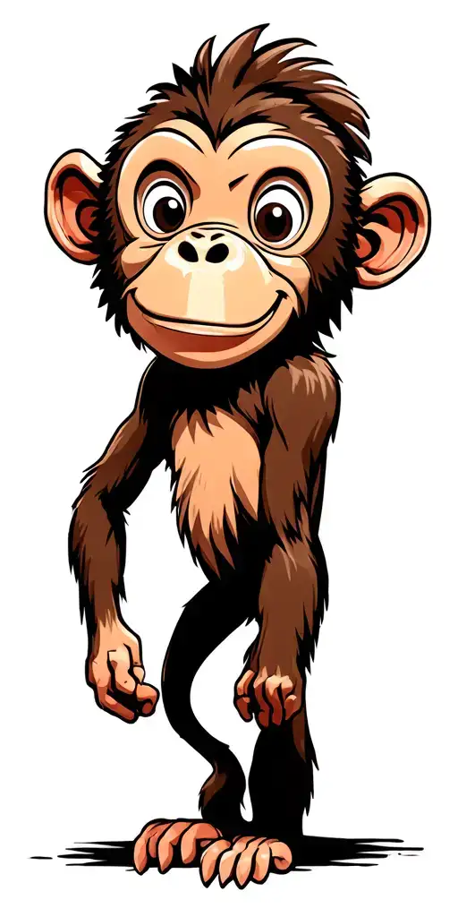 cartoon monkey bulldozer and tank tattoo design idea