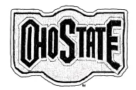 Ohio state patch tattoo in old English script font tattoo design idea