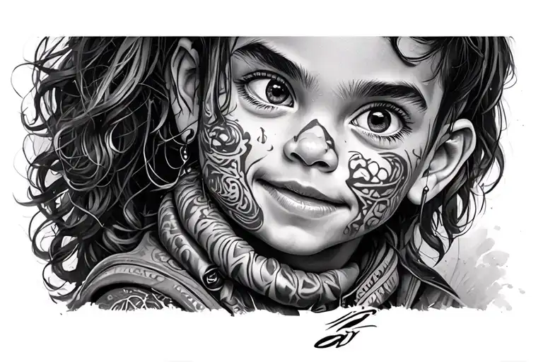 cartoon character tattoo design idea