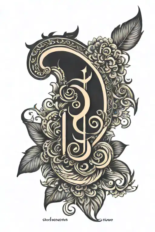 sanskrit shloka name tattoo design idea