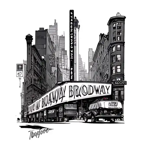 Broadway tattoo design idea