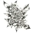 daisy and Oscar Akermo style tattoo design idea