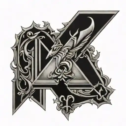 Romanian numeral 15 tattoo design idea