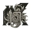 Romanian numeral 15 tattoo design idea