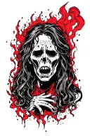 depression and grief chaos ink tattoo design idea