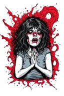 depression and grief chaos ink tattoo design idea