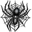 Tattoo with spider web on the elbow length tattoo tattoo design idea