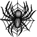 Tattoo with spider web on the elbow length tattoo tattoo design idea
