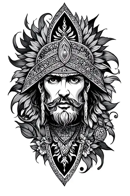 persian empire tattoo design idea