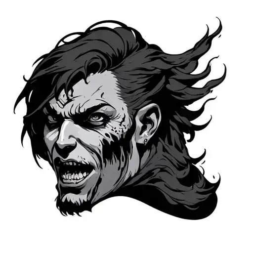 grit character tattoo design idea