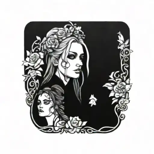 friends, Celtic,flowers tattoo design idea