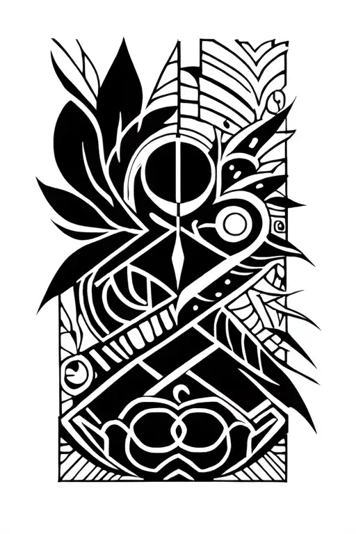 tribal with audi tattoo design idea