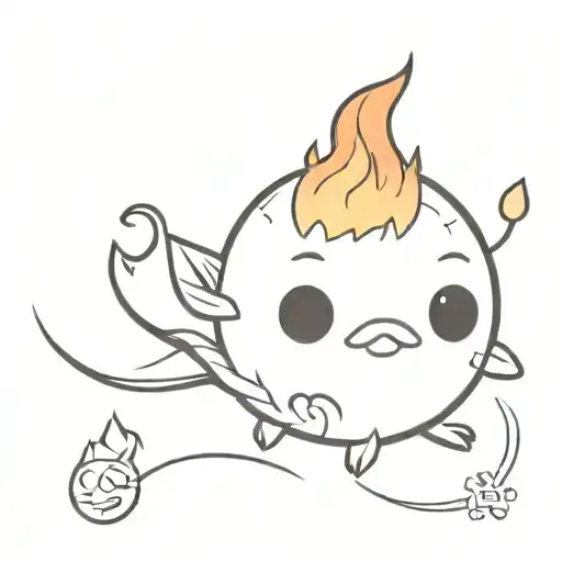 Calcifer tattoo design idea