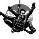 skydiving configuration tattoo design idea