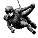 skydiving configuration tattoo design idea